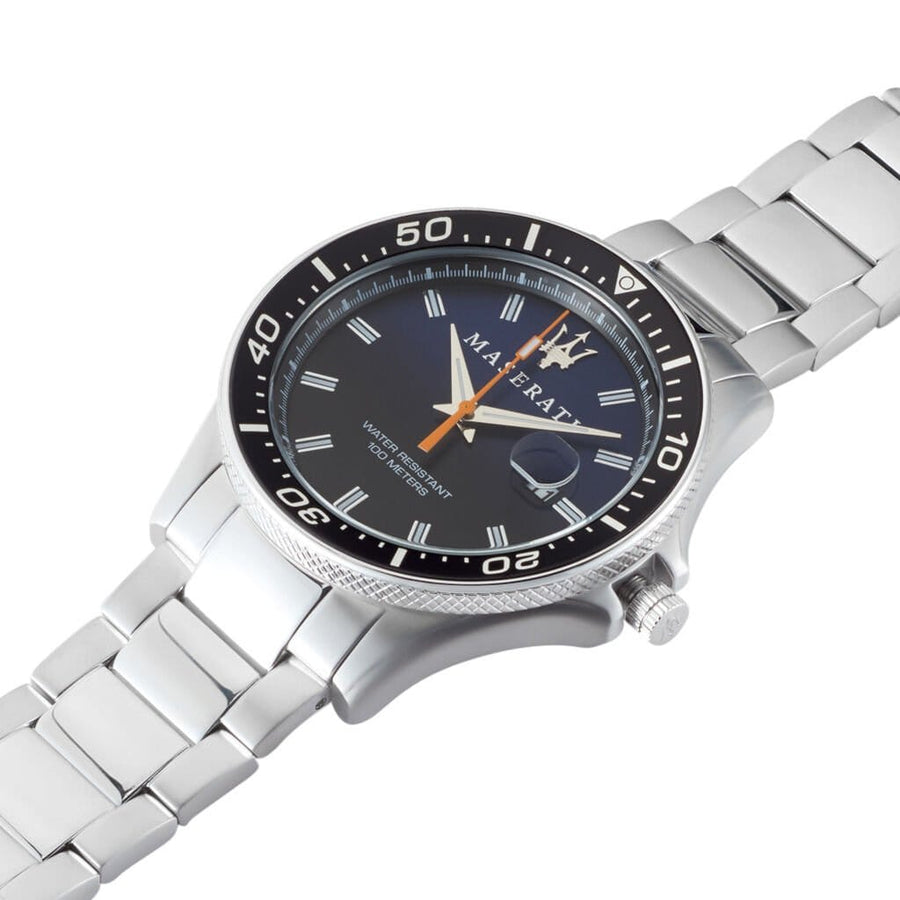 Maserati SFIDA Quartz Bue Dial Stainless Steel Watch For Men - R8853140001