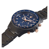 Maserati SFIDA Chronograph Blue Dial Grey Steel Strap Watch For Men - R8873640001