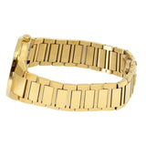 Maserati Stile Black Dial Gold Steel Strap Watch For Men - R8853142004