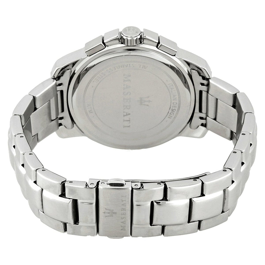 Maserati Successo Chronograph Silver Dial Silver Steel Strap Watch For Men - R8873621004