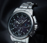 Maserati Successo Solar Edition Black Dial Silver Steel Strap Watch For Men - R8873645003