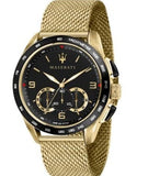Maserati Traguardo 45mm Quartz Gold Black Dial Watch For Men - R8873612010