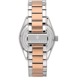 Maserati Traguardo Automatic White Dial Two Tone Steel Strap Watch For Men - R8823112001