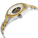 Maserati Traguardo Automatic White Skeleton Dial Two Tone Steel Strap Watch For Men - R8823112003