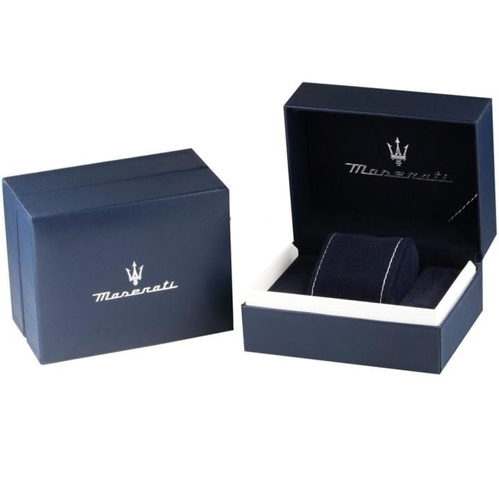 Maserati Traguardo Chronograph Black Dial Silver Steel Strap Watch For Men - R8873612059
