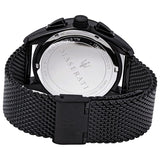 Maserati Traguardo Chronograph Black Dial Black Mesh Bracelet Watch For Men - R8873612031