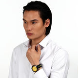 Maserati Traguardo Chronograph Yellow Dial Black Silicone Strap Watch For Men - R8871612045