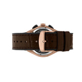 Maserati Triconic Chronograph Grey Dial Brown Leather Strap Watch For Men - R8871639003