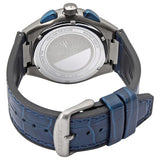 Maserati Triconic Chronograph White Dial Blue Leather Strap Watch For Men - R8871639001