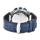 Maserati Triconic Chronograph White Dial Blue Leather Strap Watch For Men - R8871639001