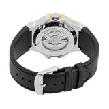 Maserati Potenza Automatic Skeleton Grey Dial Black Leather Strap Watch For Men - R8821108037