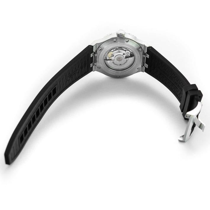 Maurice Lacroix Aikon Automatic Black Dial Black Rubber Strap Watch For Men - AI6008-SS000-330-2