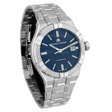 Maurice Lacroix Aikon Automatic Blue Dial Silver Steel Strap Watch For Men - AI6008-SS002-430-1