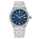 Maurice Lacroix Aikon Automatic Blue Dial Silver Steel Strap Watch For Men - AI6008-SS002-430-1