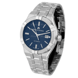 Maurice Lacroix Aikon Automatic Blue Dial Silver Steel Strap Watch For Men - AI6008-SS002-430-1
