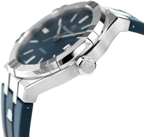 Maurice Lacroix Aikon Automatic Date Blue Dial Blue Silicone Strap Watch For Men - AI6008-SS000-430-4