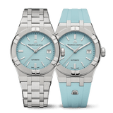 Maurice Lacroix Aikon Automatic Limited Summer Edition Blue Dial Silver Steel Strap Watch For Men - AI6008-SS00F-431-1
