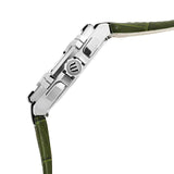 Maurice Lacroix Aikon Chronograph Black Dial Green Leather Strap Watch for Men - AI1018-PVB21-330-1