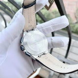 Maurice Lacroix Aikon Chronograph Blue Dial Blue Leather Strap Watch For Men - AI1018-SS001-432-4