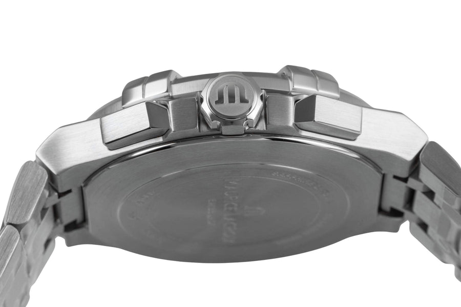 Maurice Lacroix Aikon Chronograph Green Dial Silver Steel Strap Watch For Men - AI1018-SS002-630-1
