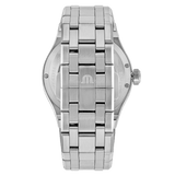 Maurice Lacroix Aikon Limited Edition Automatic Date Orange Dial Silver Steel Strap Watch For Men - AI6008-SS00F-530-1