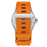 Maurice Lacroix Aikon Limited Edition Automatic Date Orange Dial Silver Steel Strap Watch For Men - AI6008-SS00F-530-1