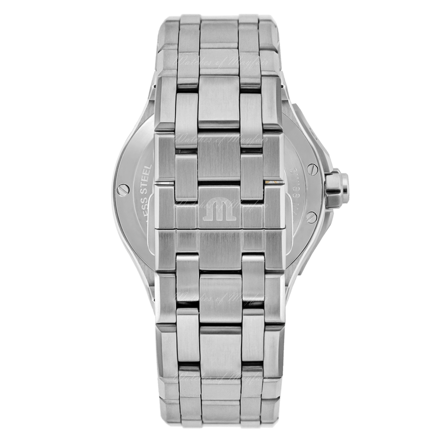 Maurice Lacroix Aikon Venturer Automatic Black Dial Silver Steel Strap Watch For Men - AI6057-SSL22-330-1