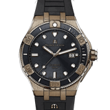 Maurice Lacroix Aikon Venturer Black Dial Black Rubber Strap Watch For Men - AI6058-BRZ0B-330-2
