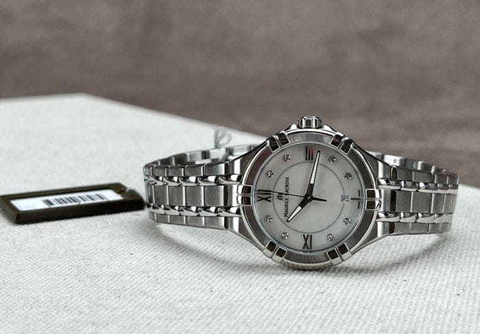 Maurice Lacroix Aikon White Mother of Pearl Dial Silver Steel Strap Watch for Women - AI1004-SS002-170-1