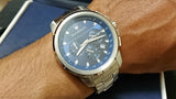 Maserati Successo Chronograph Blue Dial Silver Steel Strap Watch For Men - R8873621002