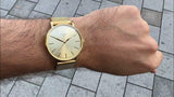 Tissot Everytime Gent Gold Dial Gold Mesh Bracelet Watch for Men - T143.410.33.021.00