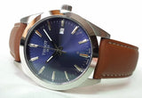 Tissot Gentleman Blue Dial Brown Leather Strap Watch For Men - T127.410.16.041.00