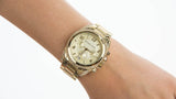 Michael Kors Runway Gold Dial Gold Steel Strap Watch for Women - MK5166