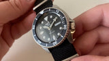 Seiko 5 Sports SKX Automatic Black Dial Black NATO Strap Watch For Men - SRPD55K3