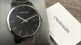 Calvin Klein City Black Dial Silver Steel Strap Watch for Men - K2G2G14C