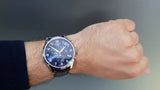 Tissot Chrono XL Classic Blue Dial Brown Leather Strap Watch For Men - T116.617.16.047.00