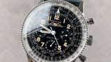 Breitling Navitimer Ref. 806 1959 Re-Edition Black Dial Brown Leather Strap Watch for Men - AB0910371B1X1