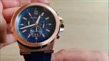 Michael Kors Dylan Blue Dial Blue Rubber Strap Watch for Men - MK8295