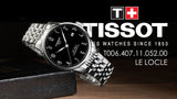 Tissot Le Locle Powermatic 80 Black Dial Silver Steel Strap Watch For Men - T006.407.11.052.00