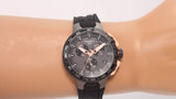 Tissot T Race Cycling Chronograph Black Dial Black Rubber Strap Watch For Men - T111.417.37.441.07