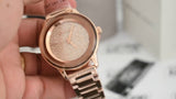 Michael Kors Kinley Rose Gold Dial Rose Gold Steel Strap Watch for Women - MK6210