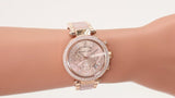 Michael Kors Parker Pink Dial Two Tone Steel Strap Watch for Women - MK5896