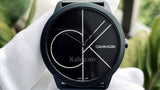 Calvin Klein Minimal Black Dial Black Mesh Bracelet Watch for Men - K3M5145X