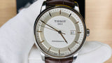 Tissot Luxury Powermatic 80 Silver Dial Brown Leather Strap Watch For Men - T086.407.16.031.00