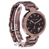 Michael Kors Parker Analog Quartz Brown Dial Brown Steel Strap Watch For Women - MK6378