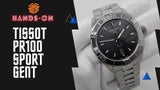 Tissot PR 100 Sport Quartz Black Dial Silver Steel Strap Watch For Men - T101.610.11.051.00