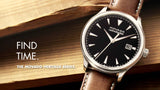 Movado Heritage Calendoplan Black Dial Brown Leather Strap Watch for Men - 3650001