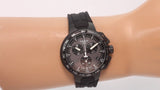 Tissot T Race Cycling Chronograph Black Dial Black Rubber Strap Watch For Men - T111.417.37.441.03