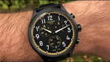 Tissot Chrono XL Vintage Chronograph Black Dial Black Leather Strap Watch For Men - T116.617.36.052.02