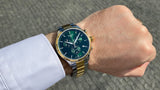 Tissot T Sport Chrono XL Classic Green Dial Two Tone Steel Strap Watch for Men - T116.617.22.091.00